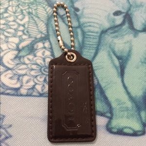Chocolate color COACH keychain